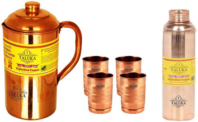 TALUKA T-CPJ-RB-STG4P Jug Glass Set(Copper)