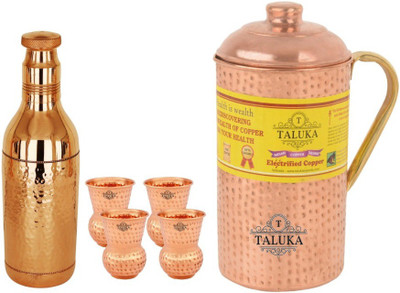 TALUKA T-CHBHJ-CHAB-DG4P Jug Glass Set(Copper)