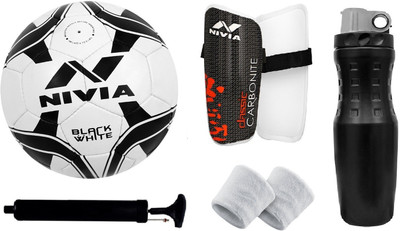 

Nivia BLACK AND WHITE Football Kit