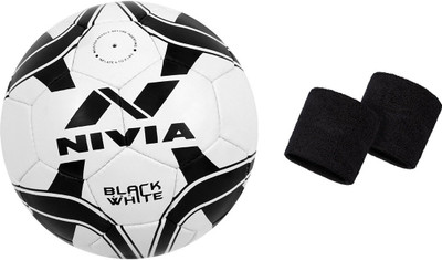 

Nivia BLACK AND WHITE Football Kit