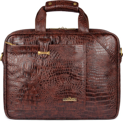 

The Clownfish 15.6 inch Laptop Messenger Bag(Brown), Rust