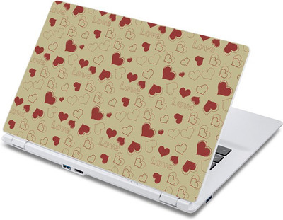 

ezyPRNT Love and Heart Pattern (13 to 13.9 inch) Vinyl Laptop Decal 13