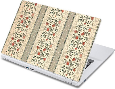 

ezyPRNT Red Flower Green Climber Floral Pattern (13 to 13.9 inch) Vinyl Laptop Decal 13