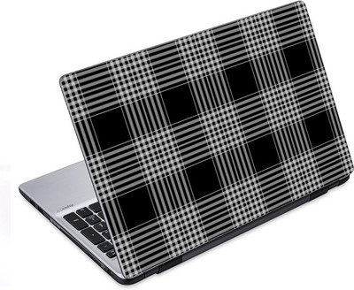

ezyPRNT Black and White checks Pattern (14 to 14.9 inch) Vinyl Laptop Decal 14