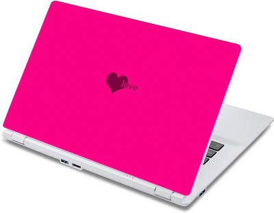 

ezyPRNT Pink Heart Pattern (13 to 13.9 inch) Vinyl Laptop Decal 13