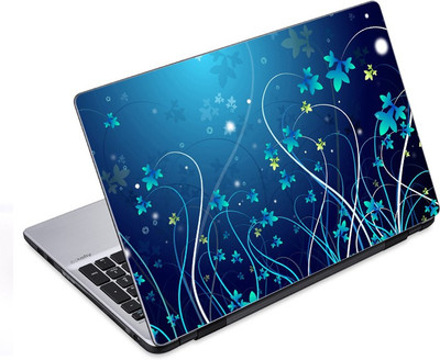 

ezyPRNT Blue Fantasy Floral Pattern 2 (14 to 14.9 inch) Vinyl Laptop Decal 14
