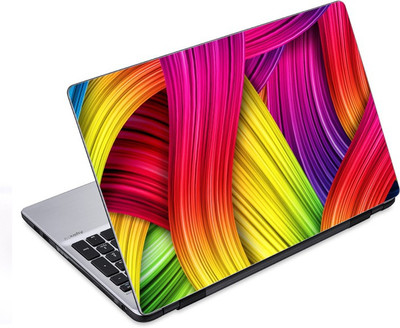 

ezyPRNT Beautiful Colorful Curvy Lines Pattern (14 to 14.9 inch) Vinyl Laptop Decal 14