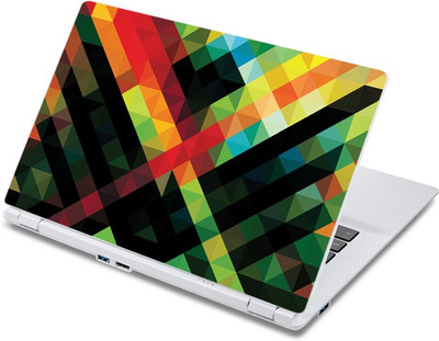 

ezyPRNT Abstract Colorful Triangle Combination Pattern (13 to 13.9 inch) Vinyl Laptop Decal 13