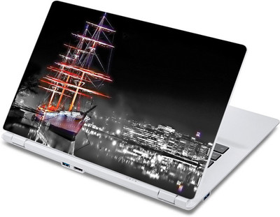 

ezyPRNT Beautful Ship in Calm Water City (13 to 13.9 inch) Vinyl Laptop Decal 13