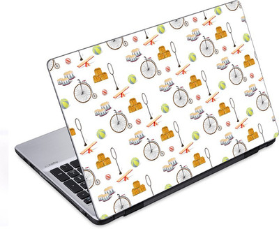 

ezyPRNT Vintage Cycle Doodle (14 to 14.9 inch) Vinyl Laptop Decal 14