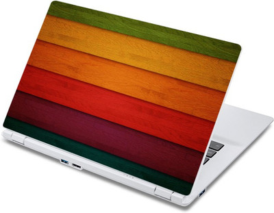

ezyPRNT Vertical Colorful Wooden Texture Pattern (13 to 13.9 inch) Vinyl Laptop Decal 13