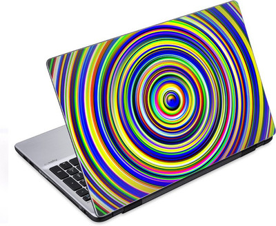 

ezyPRNT Colorful Concentric Circular Pattern (14 to 14.9 inch) Vinyl Laptop Decal 14