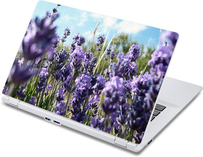 

ezyPRNT The Bbeautiful Purple Flower Bush Nature (13 to 13.9 inch) Vinyl Laptop Decal 13