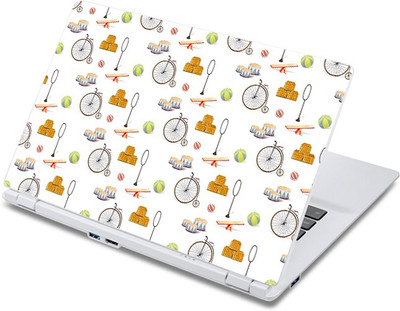 

ezyPRNT Vintage Cycle Doodle (13 to 13.9 inch) Vinyl Laptop Decal 13