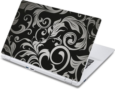 

ezyPRNT Grey Floral Pattern (13 to 13.9 inch) Vinyl Laptop Decal 13