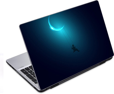

ezyPRNT Night Sky Moon Swings in Dreams Fantasy Fiction (14 to 14.9 inch) Vinyl Laptop Decal 14