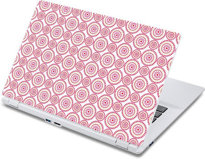 

ezyPRNT Red Rangoli Wheels Pattern (13 to 13.9 inch) Vinyl Laptop Decal 13