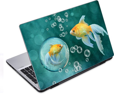 

ezyPRNT The Fish in a Bubble Aquatic (14 to 14.9 inch) Vinyl Laptop Decal 14