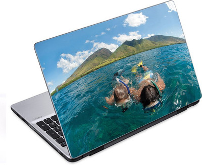 

ezyPRNT The Swim in Ocean (14 to 14.9 inch) Vinyl Laptop Decal 14
