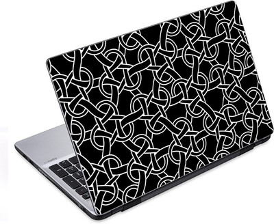 

ezyPRNT Black and White Knots Pattern (14 to 14.9 inch) Vinyl Laptop Decal 14