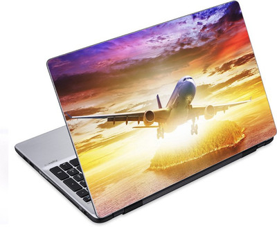 

ezyPRNT Airplane Over The See (14 to 14.9 inch) Vinyl Laptop Decal 14