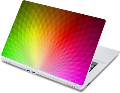

ezyPRNT Merging Waves Colorful Pattern (13 to 13.9 inch) Vinyl Laptop Decal 13