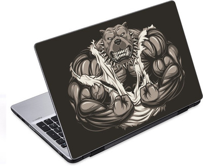 

ezyPRNT Cartoon Muscular Dog (14 to 14.9 inch) Vinyl Laptop Decal 14