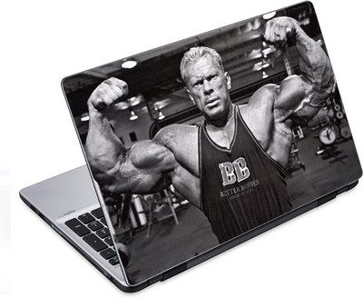 ezyPRNT Dennis Wolf Bodybuilder (14 to 14.9 inch) Vinyl Laptop Decal 14