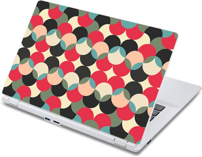 ezyPRNT The Circlar Geometry Pattern (13 to 13.9 inch) Vinyl Laptop Decal 13