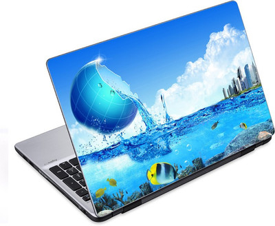 

ezyPRNT Abstract Broken Globe (14 to 14.9 inch) Vinyl Laptop Decal 14