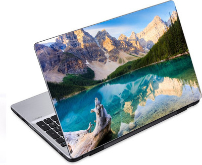 

ezyPRNT Wonderful Mountain Range and Lake Nature (14 to 14.9 inch) Vinyl Laptop Decal 14