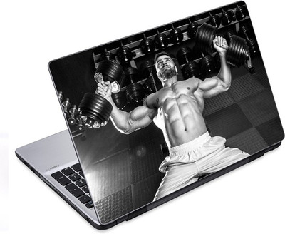 

ezyPRNT Huge Dumbbells for Huge Biceps Body Building (14 to 14.9 inch) Vinyl Laptop Decal 14