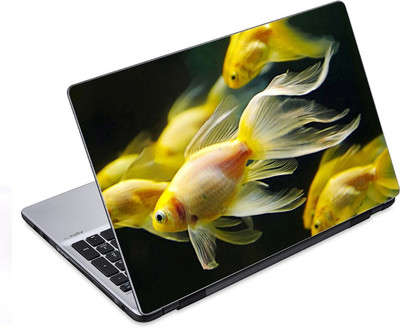 ezyPRNT The Golden Fishes Aquatic (14 to 14.9 inch) Vinyl Laptop Decal 14
