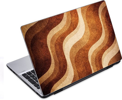 

ezyPRNT Abstract Curved Brown Pattern (14 to 14.9 inch) Vinyl Laptop Decal 14
