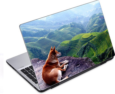 

ezyPRNT Dog in Wonderland Pet Animal (14 to 14.9 inch) Vinyl Laptop Decal 14