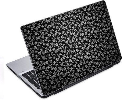 

ezyPRNT Black Floral Pattern (14 to 14.9 inch) Vinyl Laptop Decal 14