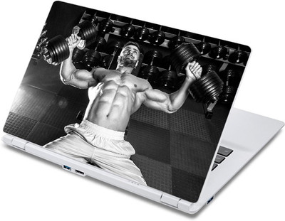 

ezyPRNT Huge Dumbbells for Huge Biceps Body Building (13 to 13.9 inch) Vinyl Laptop Decal 13