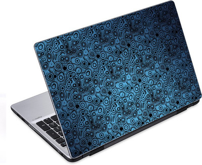 

ezyPRNT Blue Background Black Pattern (14 to 14.9 inch) Vinyl Laptop Decal 14