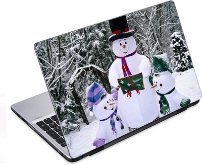 

ezyPRNT The Snowman's Family (14 to 14.9 inch) Vinyl Laptop Decal 14