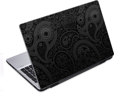 

ezyPRNT Black Piesley Pattern (14 to 14.9 inch) Vinyl Laptop Decal 14