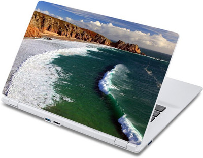 

ezyPRNT Sea Waves (13 to 13.9 inch) Vinyl Laptop Decal 13
