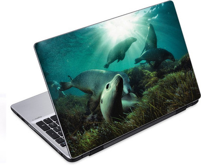 

ezyPRNT Eels under water Aquatic (14 to 14.9 inch) Vinyl Laptop Decal 14