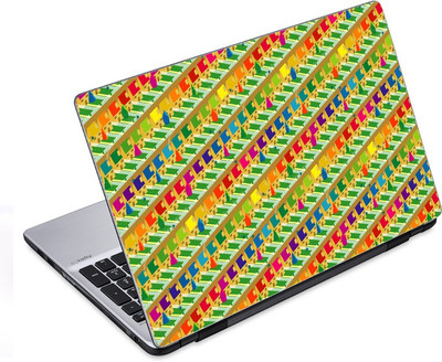

ezyPRNT Colorful Lined Huts Pattern (14 to 14.9 inch) Vinyl Laptop Decal 14