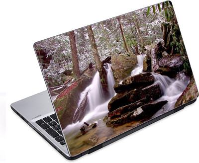 

ezyPRNT Rocks Waterfall Nature (14 to 14.9 inch) Vinyl Laptop Decal 14