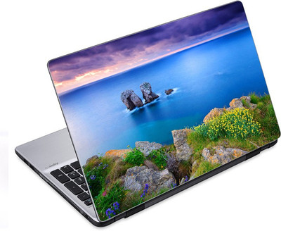 

ezyPRNT Sunsets Wildflowers at Ocean Bank Nature (14 to 14.9 inch) Vinyl Laptop Decal 14