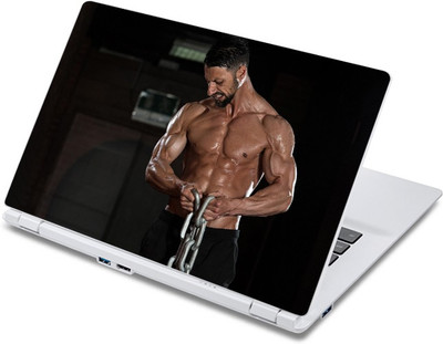 

ezyPRNT Working out with Large Chain Body Building (13 to 13.9 inch) Vinyl Laptop Decal 13