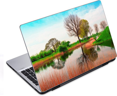 

ezyPRNT Green Trees Around Pond (14 to 14.9 inch) Vinyl Laptop Decal 14