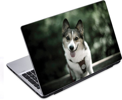 

ezyPRNT Doggy's Tongue Out Pet Animal (14 to 14.9 inch) Vinyl Laptop Decal 14