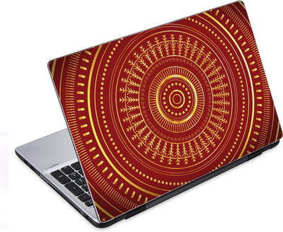 

ezyPRNT Concentric Circles & Golden Rangoli Pattern (14 to 14.9 inch) Vinyl Laptop Decal 14