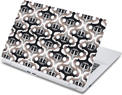

ezyPRNT Abstract Black Grey Pattern (13 to 13.9 inch) Vinyl Laptop Decal 13